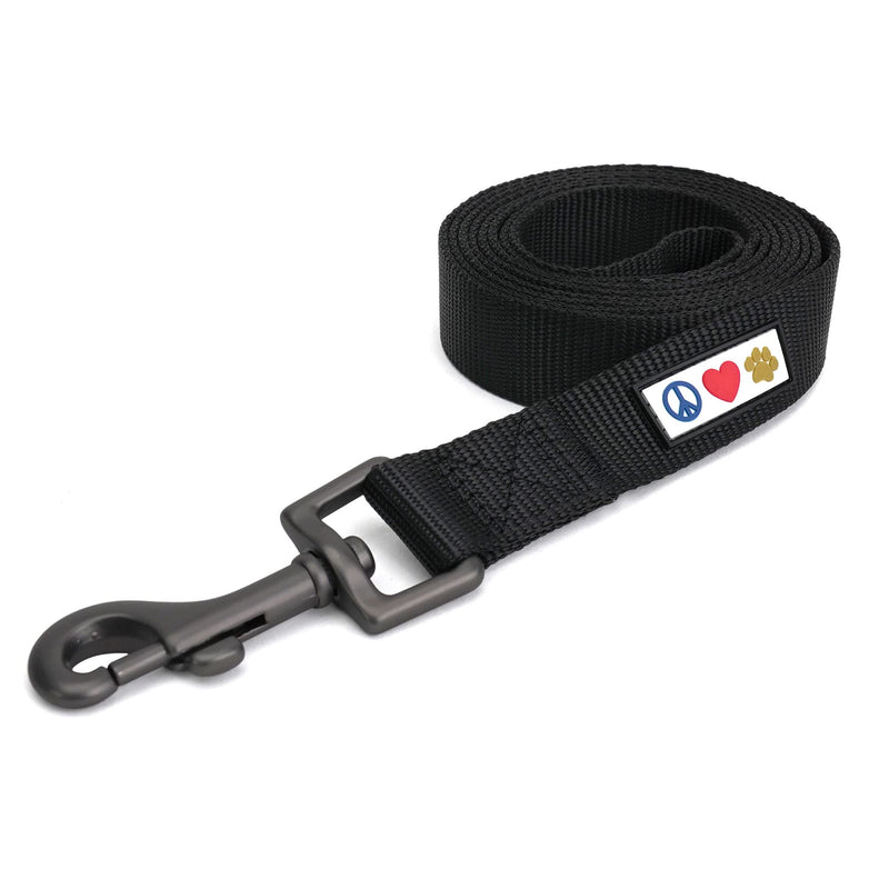 Pawtitas 6 FT Solid Color Leash for Puppy Leash Dog Leash Comfortable Handle Dog Training Leash 6 ft Dog Leash Extra Small Dog Leash/Small Dog Leash Black Dog Leash X-Small/Small (Pack of 1) Black ✅ Solid - PawsPlanet Australia