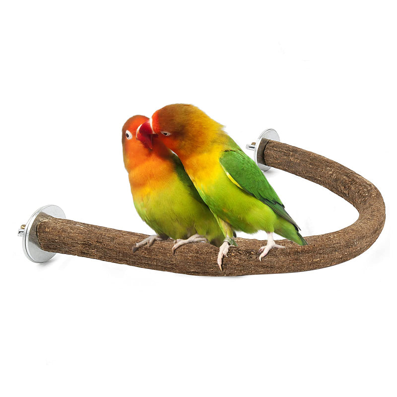 Rypet Parrot Natural Wood Stand Perch, Swing U Shape Natural Parrot Perch, U Shape Bird Chewing Stand Stick, Bird Cage Accessories for Parakeet, Conure, Cockatiel, Budgie, Lovebirds,Amazon Parrots 1 Pcs S U Perch - PawsPlanet Australia