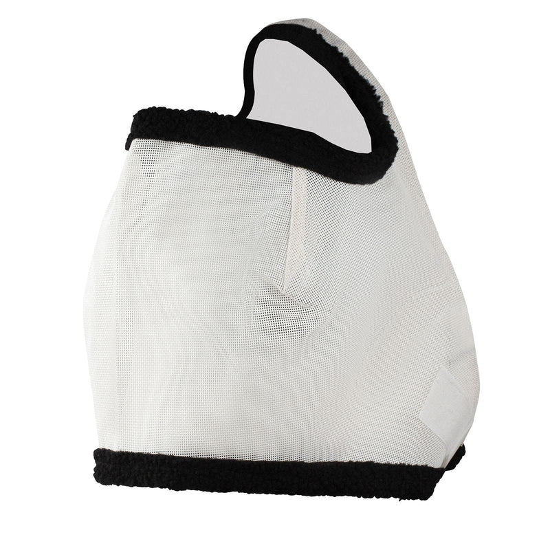 HORZE Soft and Durable UV Protection Fly and Insect Mask Without Ears for Sensitive Horses - Black/White - Pony - PawsPlanet Australia