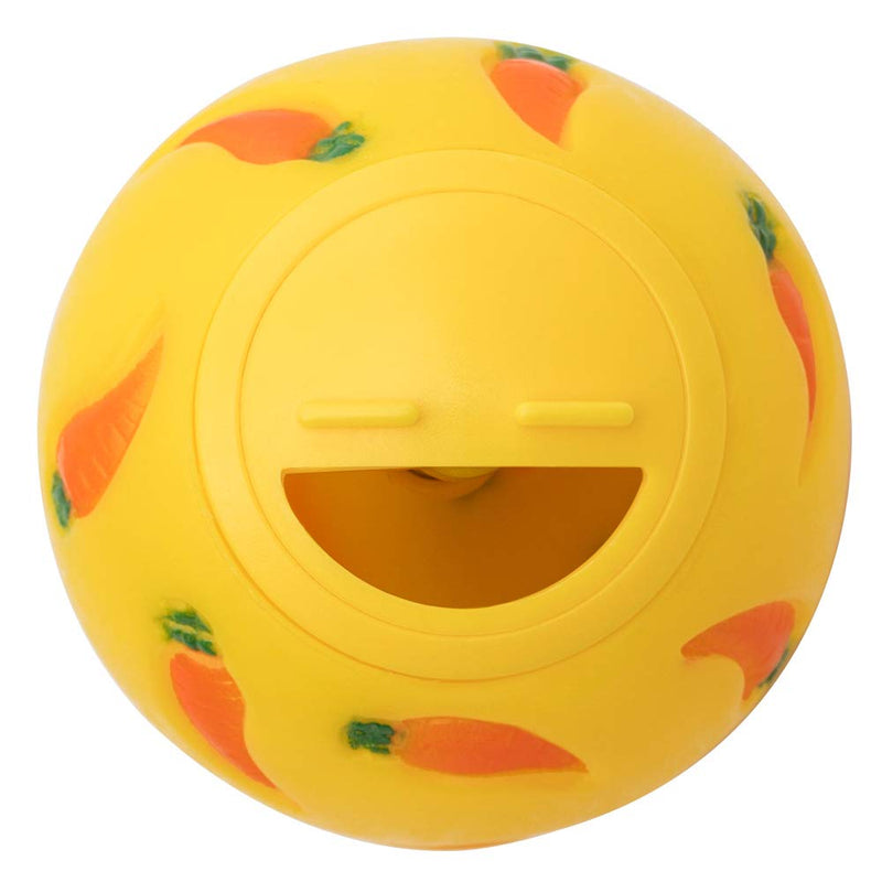Niteangel Treat Ball, Snack Ballfor Guinea Pigs, Rabbits, Hedgehogs and Other Small Pets (Small, Yellow) - PawsPlanet Australia