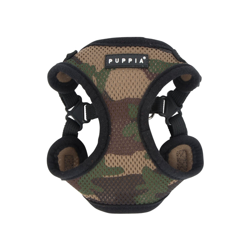 Puppia PARA-HC1533-CA-S Camo Soft Harness C Pet-Vest-Harnesses, Small - PawsPlanet Australia