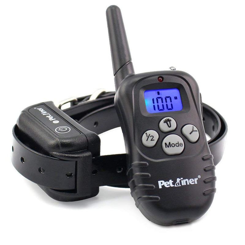 Petrainer Upgraded Model Rechargeable & Waterproof Remote Dog Training Collar 330 yd Electric Dog Bark Collar with Beep/Vibration/Shock Collar for Dogs For 1 Dog - PawsPlanet Australia