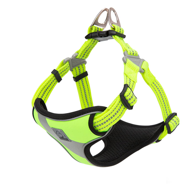 TRUE LOVE Dog Harness TLH5991 Anti Pull Safety Vest Step-in Style Harness for More Comfort and Less Tug Reflective Pet Harness by Truelove S Neon Yellow - PawsPlanet Australia