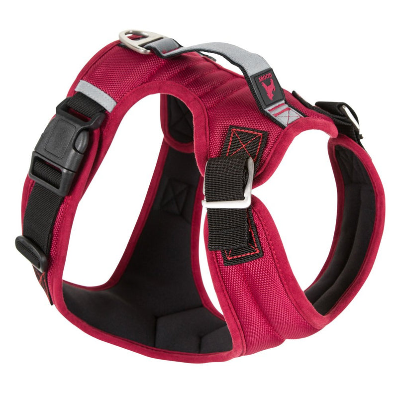 Gooby Pioneer Dog Harness with Control Handle & Seat Belt Restrain Capability, X-Large, Red - PawsPlanet Australia