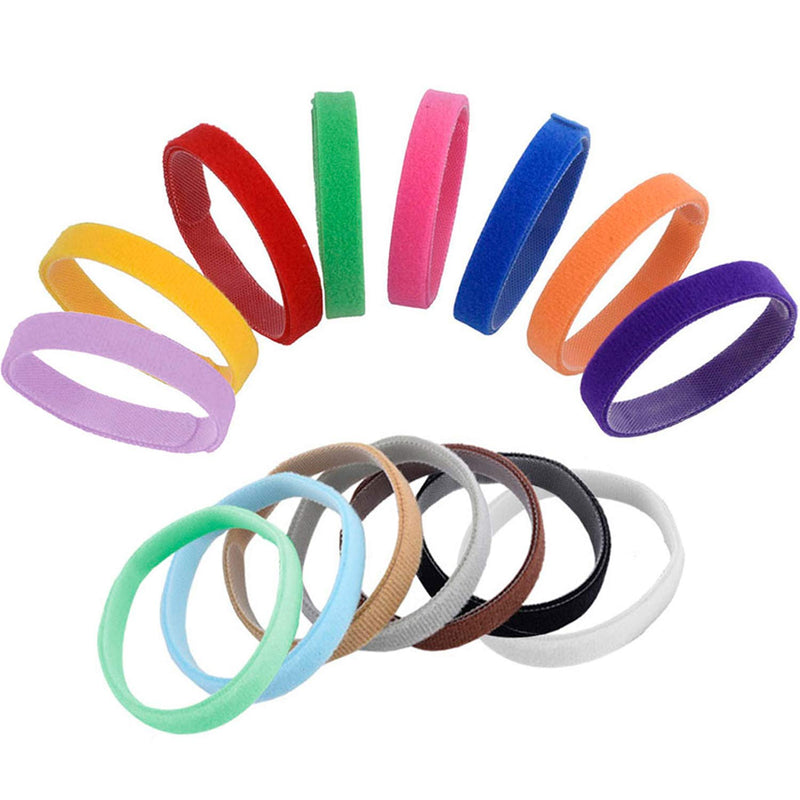 Whaline 15 Colors Puppy ID Collars Whelping Dog Band Newborn Soft Fabric Adjustable Identification Collar for Pet Dog Cat Colourful - PawsPlanet Australia