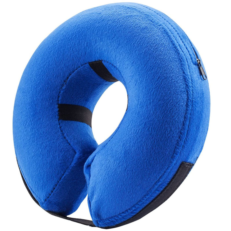 BENCMATE Protective Inflatable Collar for Dogs and Cats - Soft Pet Recovery Collar Does Not Block Vision E-Collar (Large, Blue) [Neck:12"-18"] Large - PawsPlanet Australia