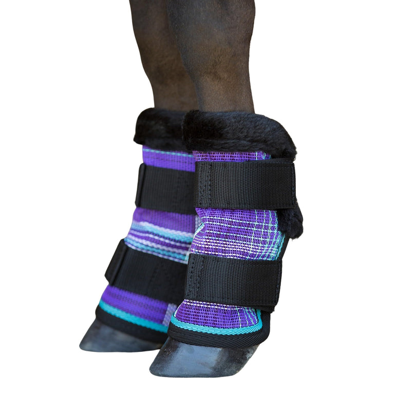 Kensington KPP Miniature Horse Fly Boots - Fly Pony Horse Boots Perfect for Equine Leg Wraps and Maximum Horse Fly Protection 2017-Lavender Mint - PawsPlanet Australia