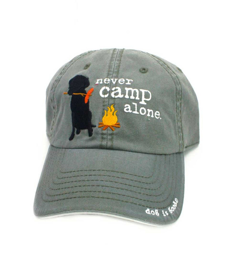 Dog is Good Signature Hat Never Camp Alone - Great Gift for Dog Lovers, for Men and Women - PawsPlanet Australia