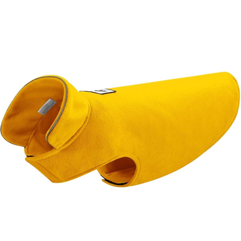 Creation Core Windproof Plush with Sport Vest Dog Clothes Night Reflective Jacket Pet Keep Warm Jacket No Pull No Choke Design Eco-Friendly for Small and Large Big Dog(Yellow M) Medium Yellow - PawsPlanet Australia