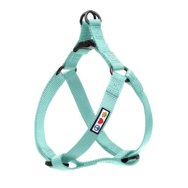 Pawtitas Solid Color Step in Dog Harness or Vest Harness Dog Training Walking of your Puppy Harness Small Dog Harness Teal Dog Harness Small (Pack of 1) Teal ✅ Solid - PawsPlanet Australia