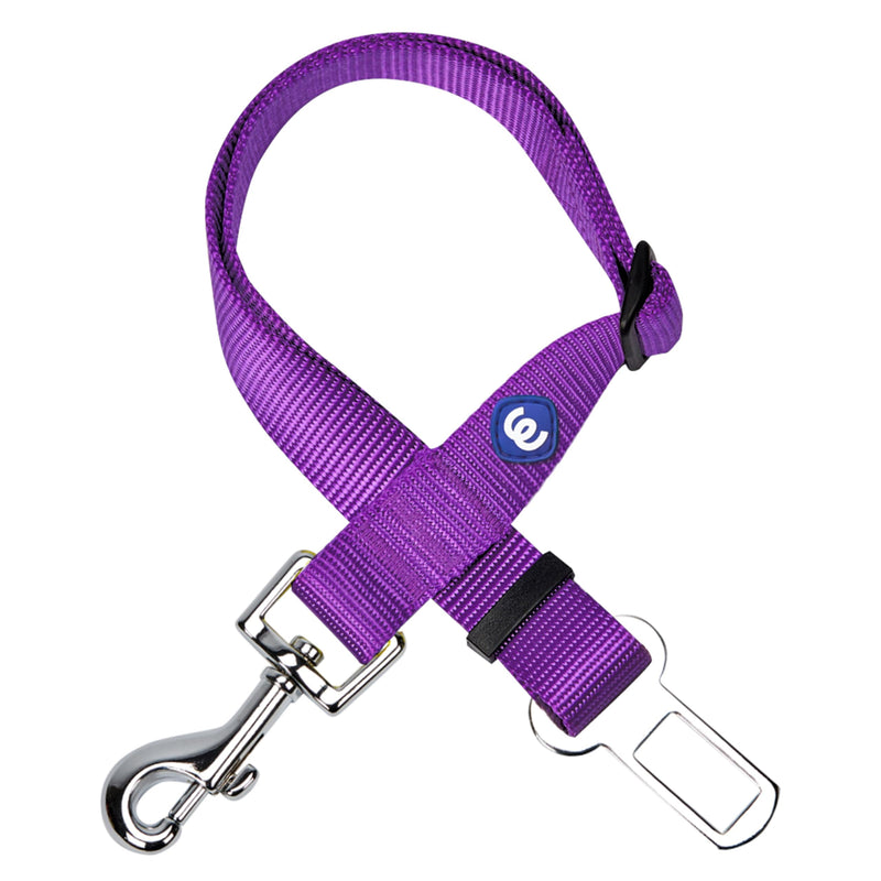 Blueberry Pet Dog Car Seat Belts - Dark Orchid Dog Car Leash & Tether, 1" x 16.5"-25.5" for Large Dogs, Safety Seat Belt for Car Harness, Friendly Dog Leash for Car, Pet Road Trip Essential 16.5-25.5 Inch (Pack of 1)