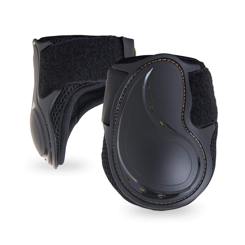 Kavallerie PRO-K Soft No Turn Bell Boots Ultimate Hoof Protection, with Anti-Spin Fastening System, Durable & Prevents Overreaching Small Fetlock Boots (Classic) Black