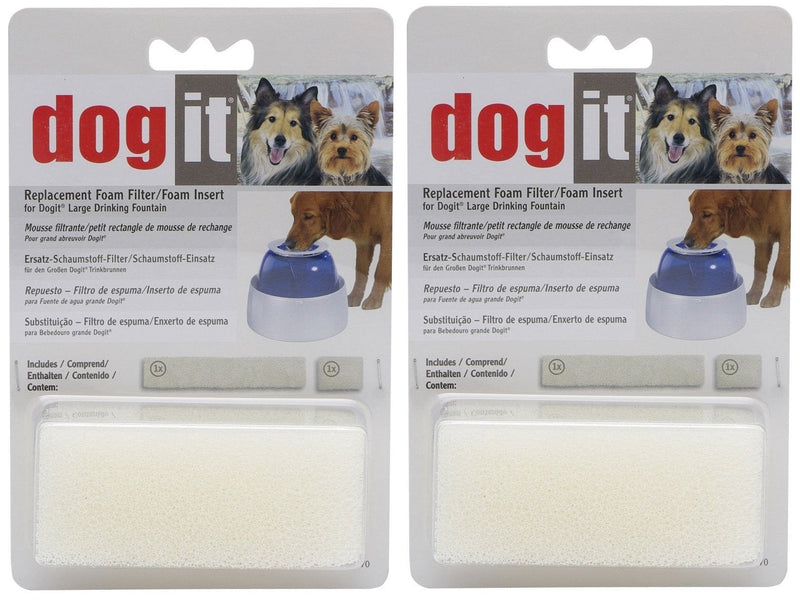 (4 Pack) Dogit Replacement Foam Insert for Fresh & Clear Large Dog Fountain (2 Packages with 2 Filters per Package) - PawsPlanet Australia