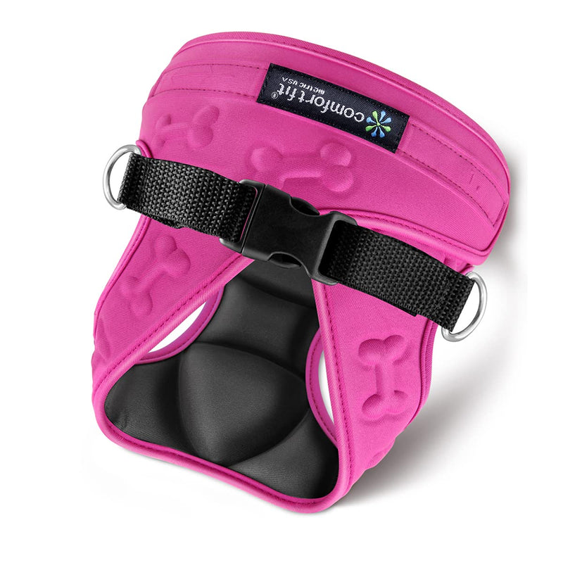 Comfort Fit Dog Harness No Pull No Escape Harness Adjustable Buckles Soft Padded Reflective Choke Step in Dog Vest with Easy Control Handle for Small Medium Large Dogs & Puppies S (Chest 13"-17") Pink - PawsPlanet Australia