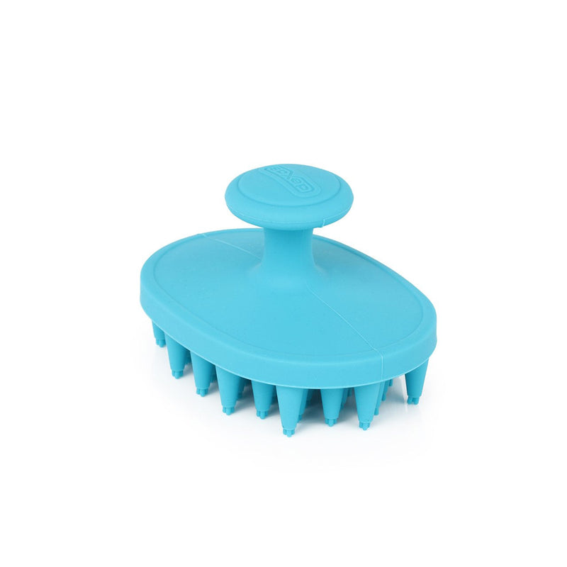 Dexas BrushBuster Silicone Gentle Dog Grooming and Massage Brush Blue - PawsPlanet Australia