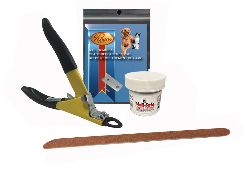 Resco USA-Made Nail Grooming Kit, Large, Yellow (PF0531) Large Kit - PawsPlanet Australia