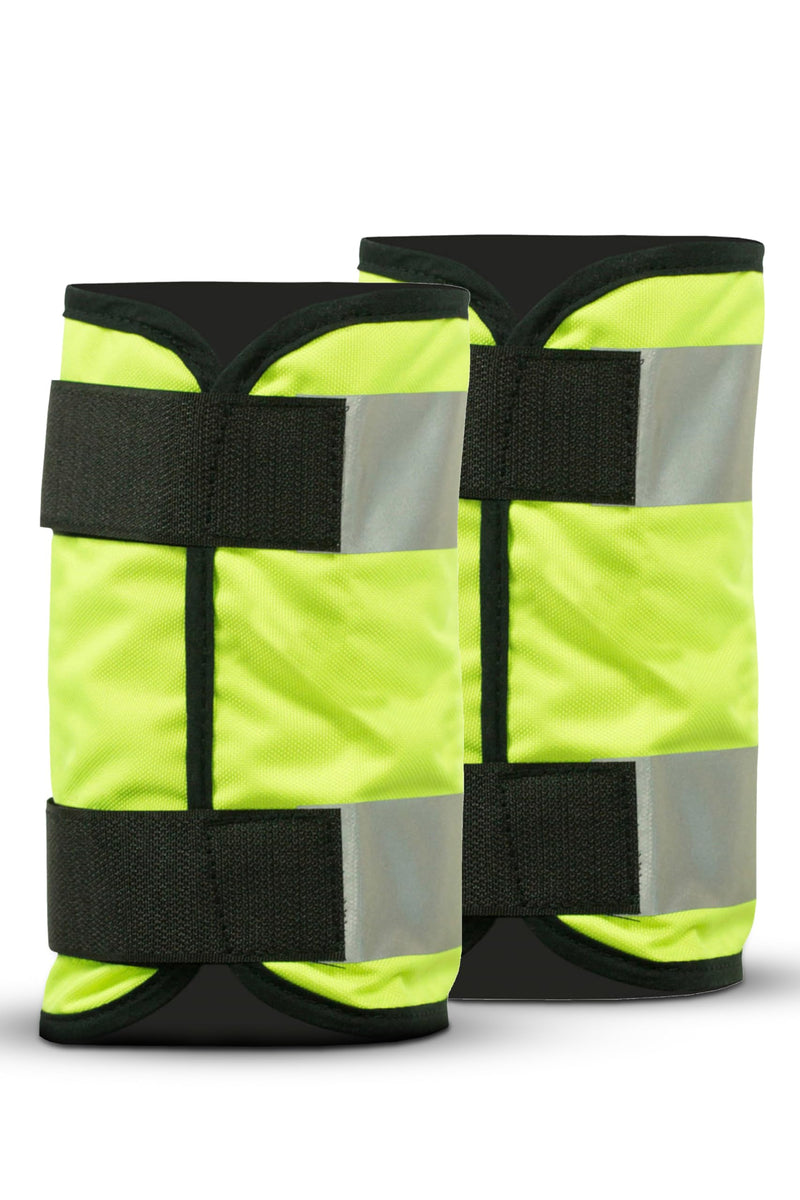 HORZE Reflective Leg Wraps for Horse-Pair - Yellow - One Size - PawsPlanet Australia
