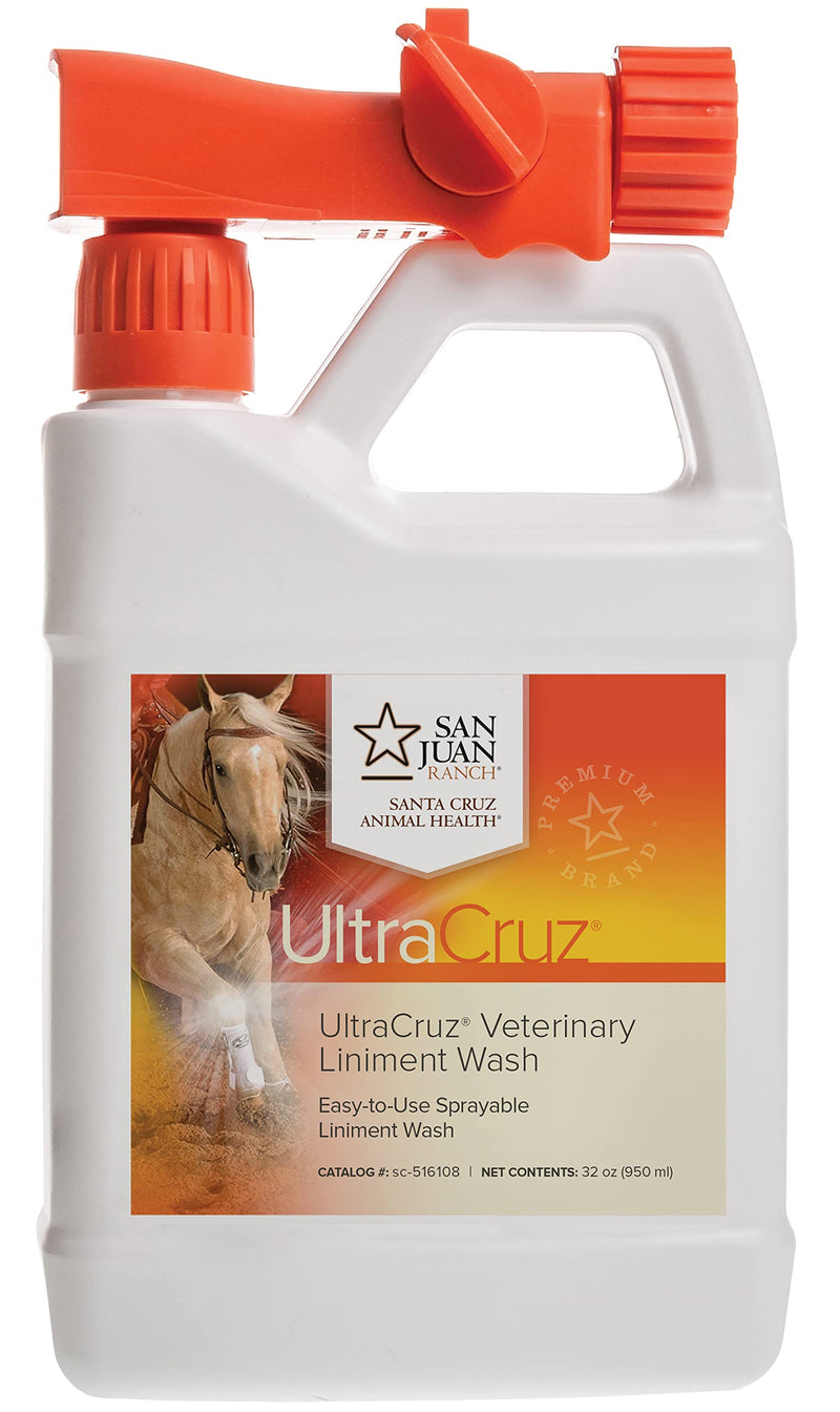 UltraCruz® Veterinary Liniment Wash for Horses, 32 oz with Travel Sprayer - PawsPlanet Australia