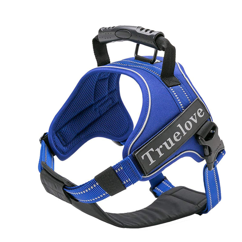 Truelove Dog Harness No-Pull Reflective Stitching Ensure Night Visibility Outdoor Adventure Big Dog Harness Perfect Match Puppy Vest TLH5753 Now Available in 6 Colors 6 Sizes L Royal Blue - PawsPlanet Australia