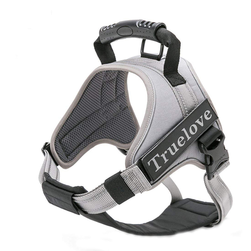 Truelove Dog Harness No-Pull Reflective Stitching Ensure Night Visibility Outdoor Adventure Big Dog Harness Perfect Match Puppy Vest TLH5753 Now Available in 6 Colors 6 Sizes XS Gray - PawsPlanet Australia