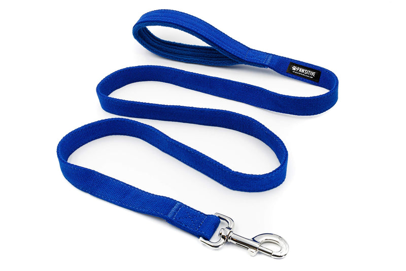 100% Hemp Leash - We Donate a Leash to a Dog Rescue for Every Leash Sold, 5ft Long - Blue - PawsPlanet Australia