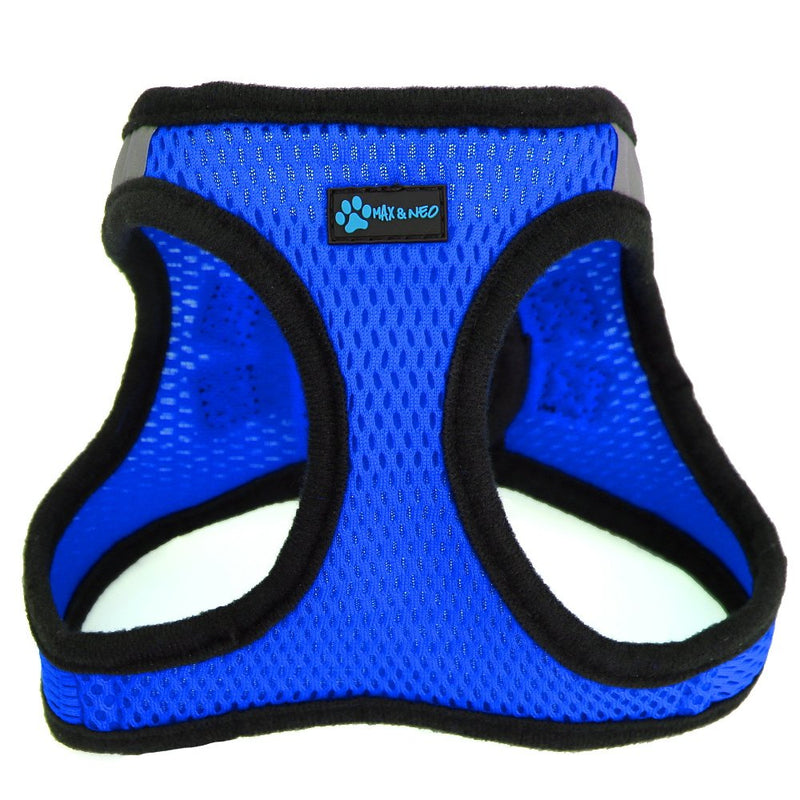 Max and Neo Nanu Small Dog Reflective Dog Harness - We Donate a Harness to a Dog Rescue for Every Harness Sold (X-Small, Blue) X-SMALL - PawsPlanet Australia
