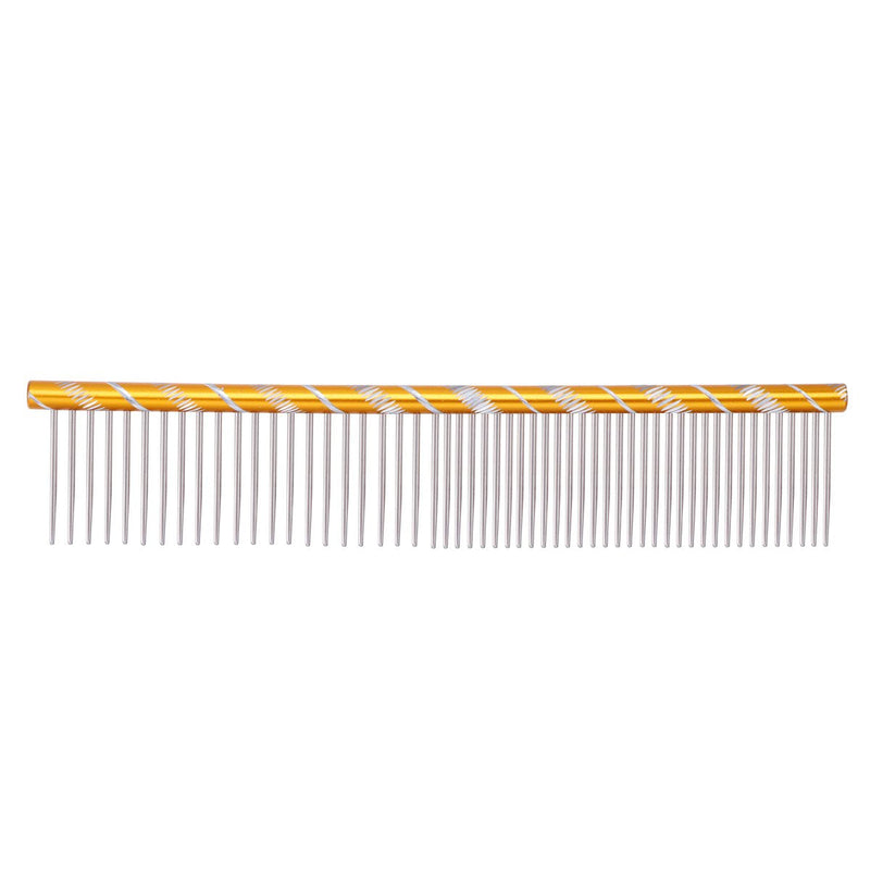 Combs for Grooming - Combs with Rounded Ends Stainless Steel Teeth Pet Comb Grooming Comb Cat Comb Metal Comb for Removing Tangles and Knots - PawsPlanet Australia