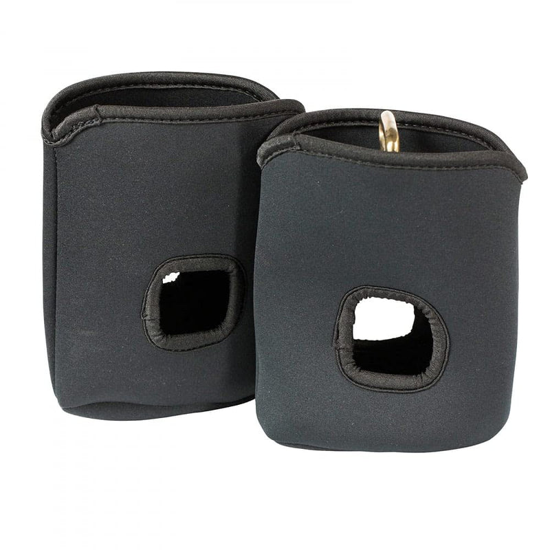HORZE Soft Neoprene 6.3" x 8" Stirrup Covers | Protect Your Saddle Black One Size - PawsPlanet Australia