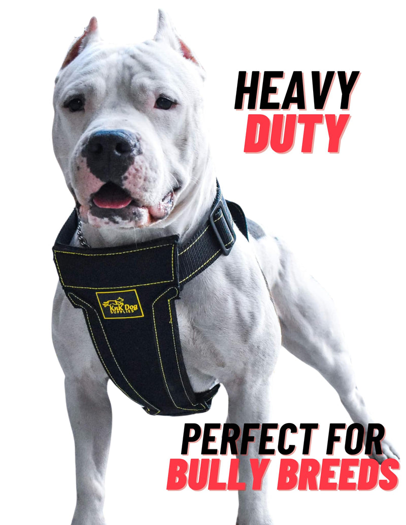 KNK Heavy Duty Dog Harness for Pitbull and Bullies – Tactical Dog Harness for Large Dogs and XL Breeds – Ultra-Durable Chest Support for Training, Walking and Strong Breeds - PawsPlanet Australia