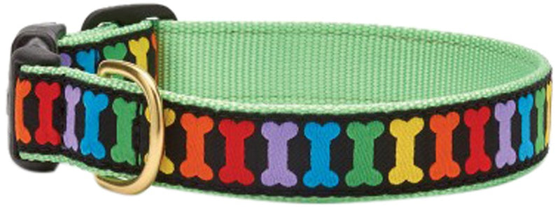 Up Country Rainbones Dog Collar, Small (9 to 15 inches) 5/8 inch Narrow Width