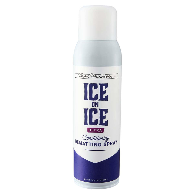Chris Christensen Ice on Ice Ultra Conditioning Dematting Spray, Dog Conditioner, Groom Like a Professional, Lightweight Formula, Dematts & Detangles, Conditions & Protects, Made in the USA, 13.2oz - PawsPlanet Australia