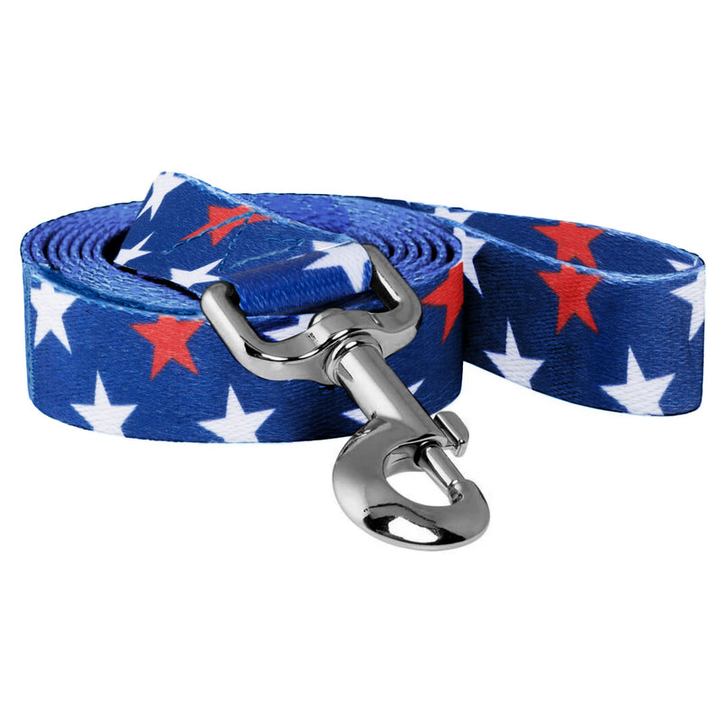 Native Pup American Flag Dog Leash (American Red & White Stars) One Size American Red & White Stars - PawsPlanet Australia