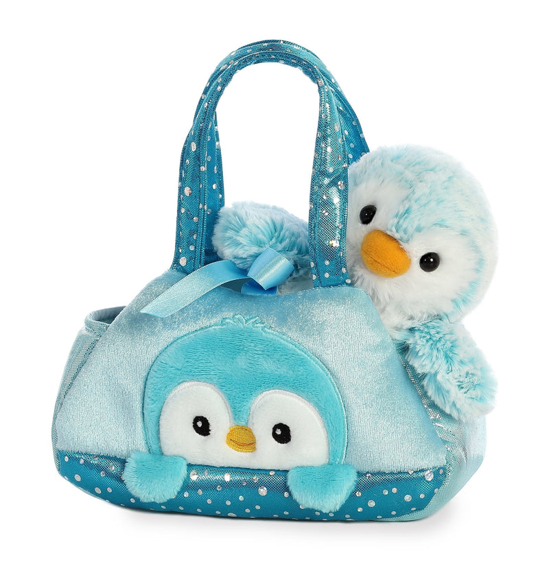Aurora - Pet Carrier - 7" Pom Pom Blue Carrier - PawsPlanet Australia