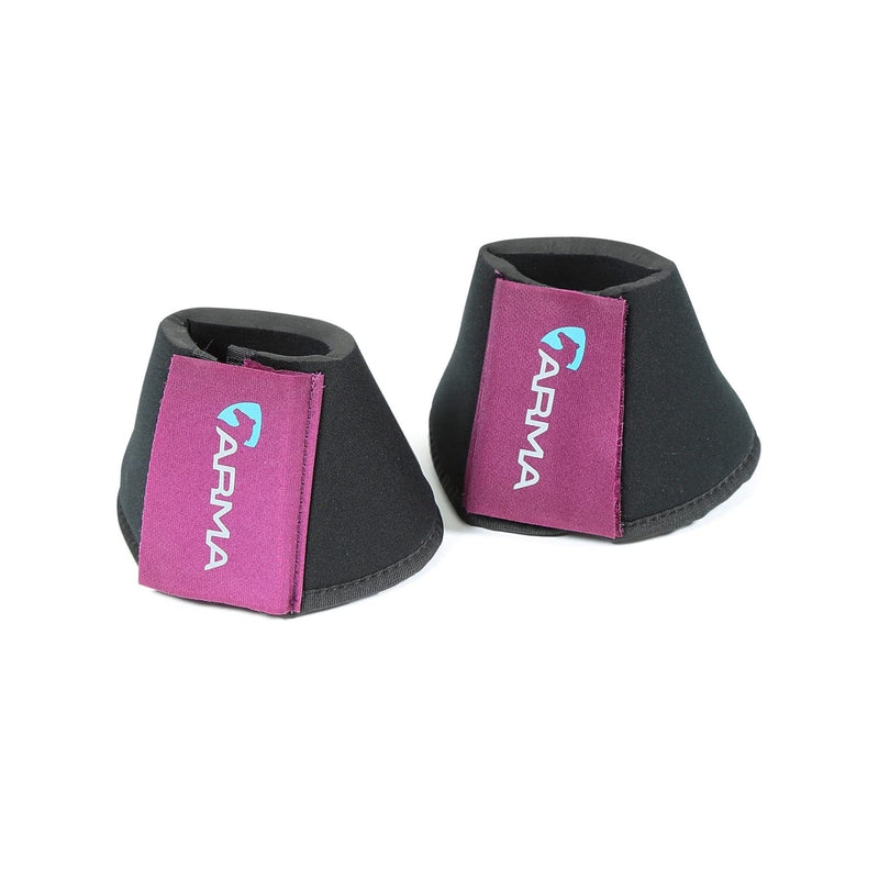 Shires Arma Neoprene Over Reach Boots Plum X-Full - PawsPlanet Australia