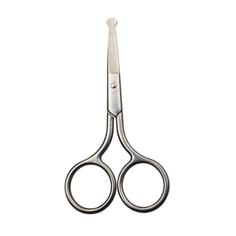 4 Inch Professional Stainless Steel Rounded Tip Nose Eyebrow Ear Dog Pet Hair Trimming Safety Scissor Shears - Grooming Cutting Scissors for Men & Women Hair - PawsPlanet Australia