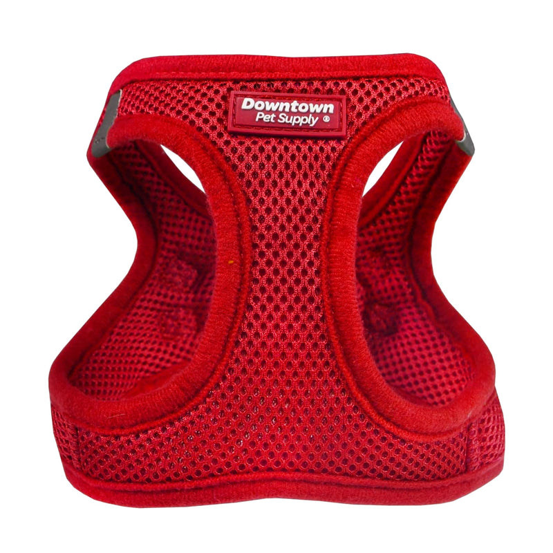Downtown Pet Supply Step in Dog Harness for Small Dogs No Pull, Small, Red - Adjustable Harness with Padded Mesh Fabric and Reflective Trim - Buckle Strap Harness for Dogs S - PawsPlanet Australia