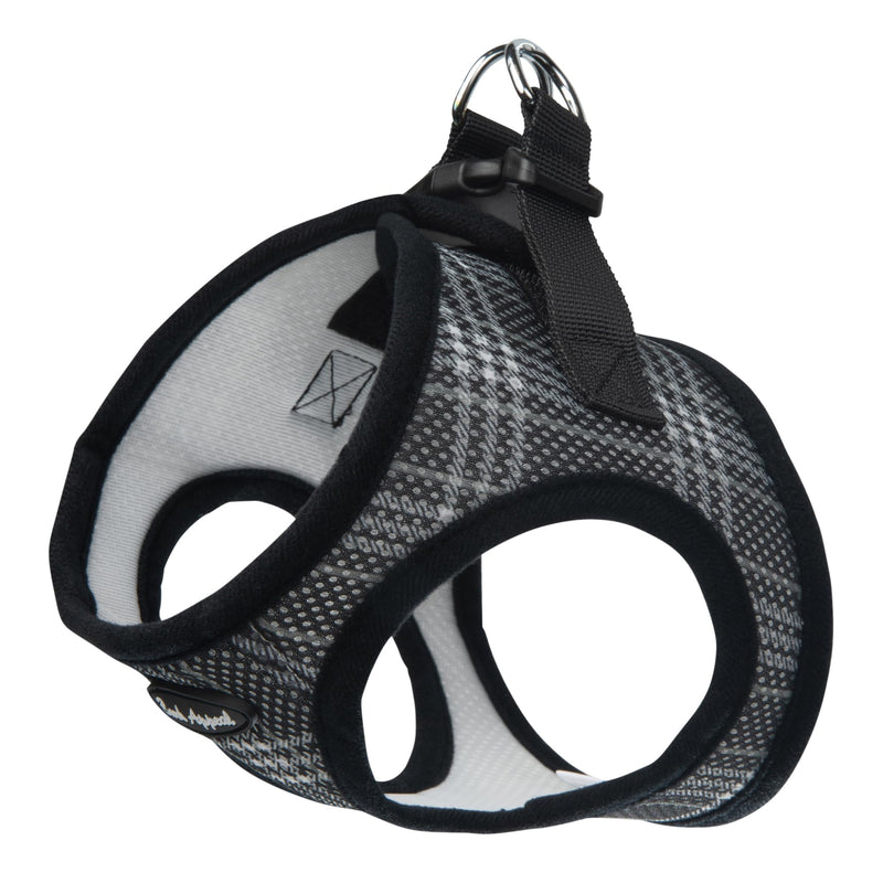 Bark Appeal Black Plaid Step-in Dog Harness for XS to Small Sized Pets – Updated Sizing, Re-Measuring is Essential – Soft Vest Harness – Anti-Choke with Adjustable Strap & Heavy Duty Clip – S S (12-13.5” Chest) - PawsPlanet Australia