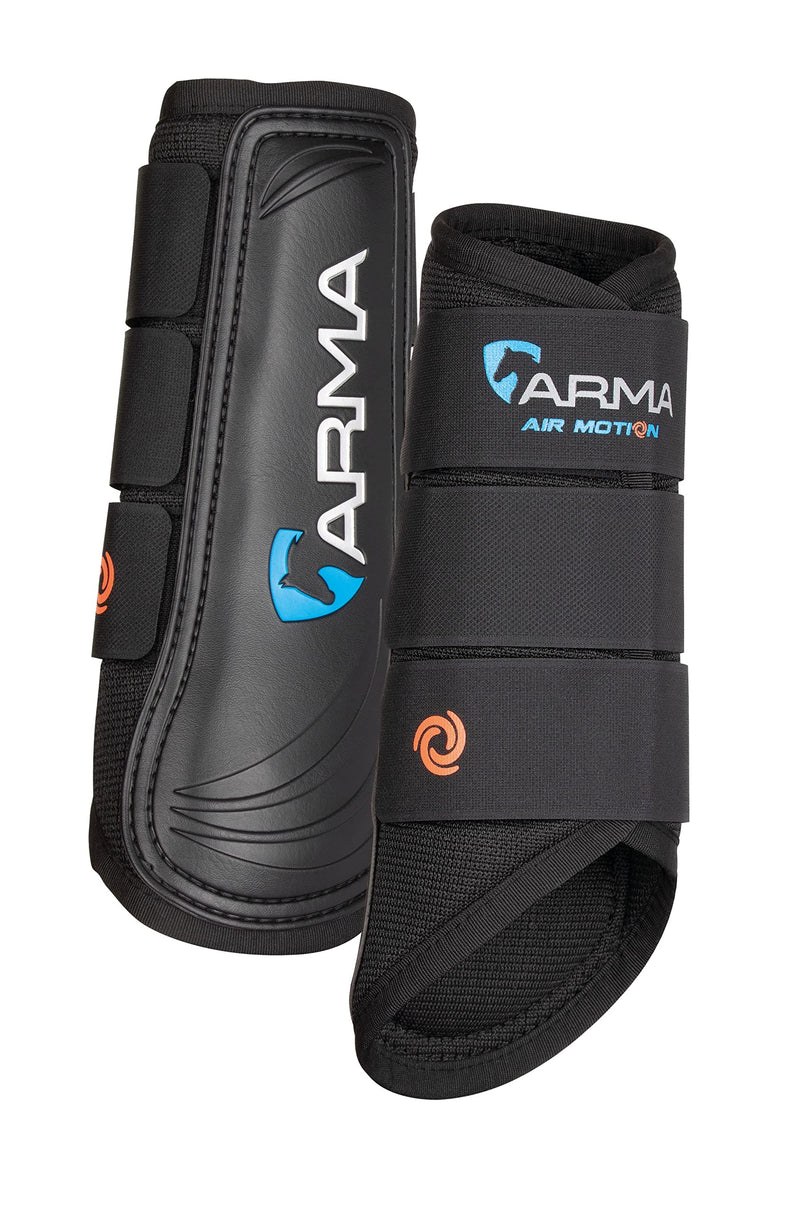 Shires ARMA Air Motion Brushing Boots Horse Black - PawsPlanet Australia