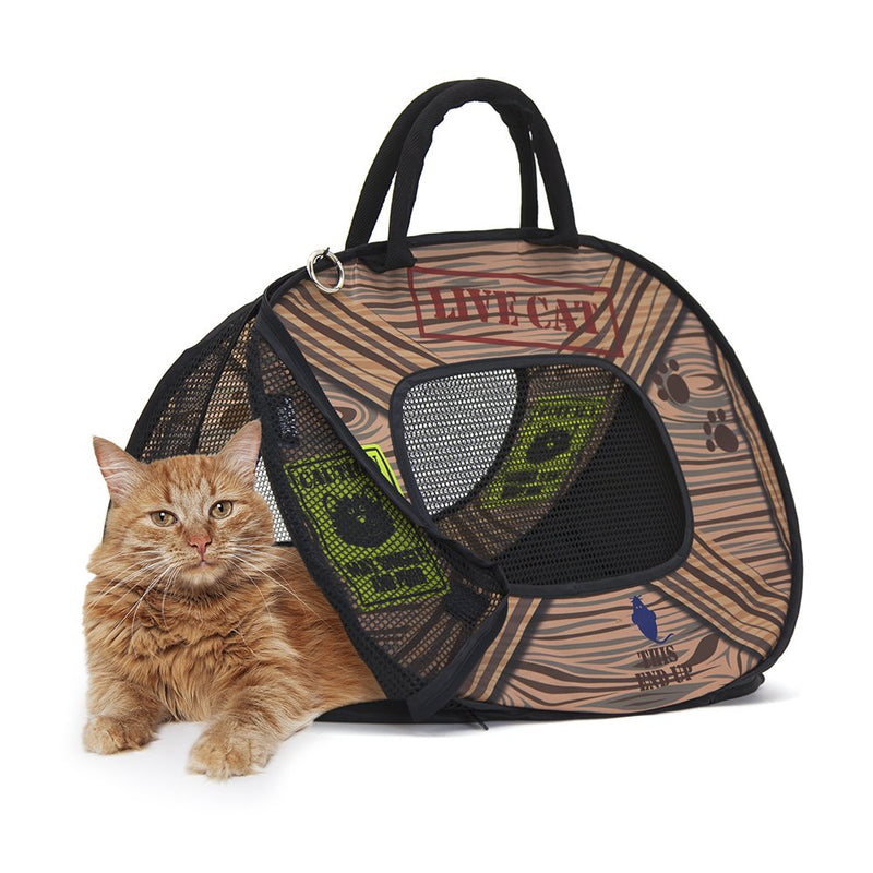 SportPet Designs Pop Open Cat Carrier (Pattern) 20" Pattern - PawsPlanet Australia