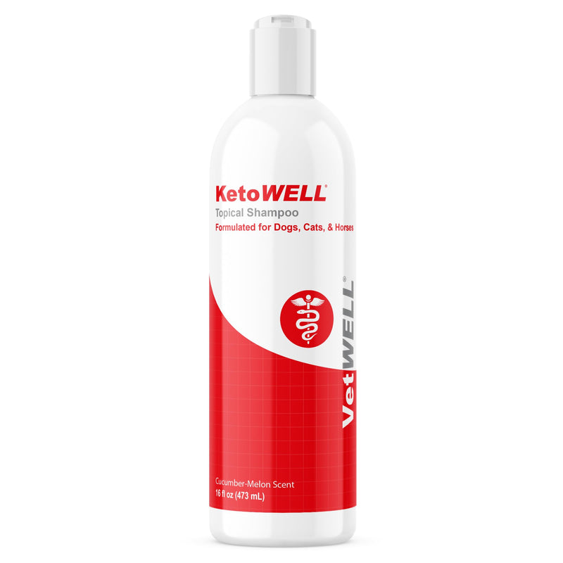 KetoWELL Topical Shampoo for Dogs, Cats and Horses - 16 Oz - PawsPlanet Australia