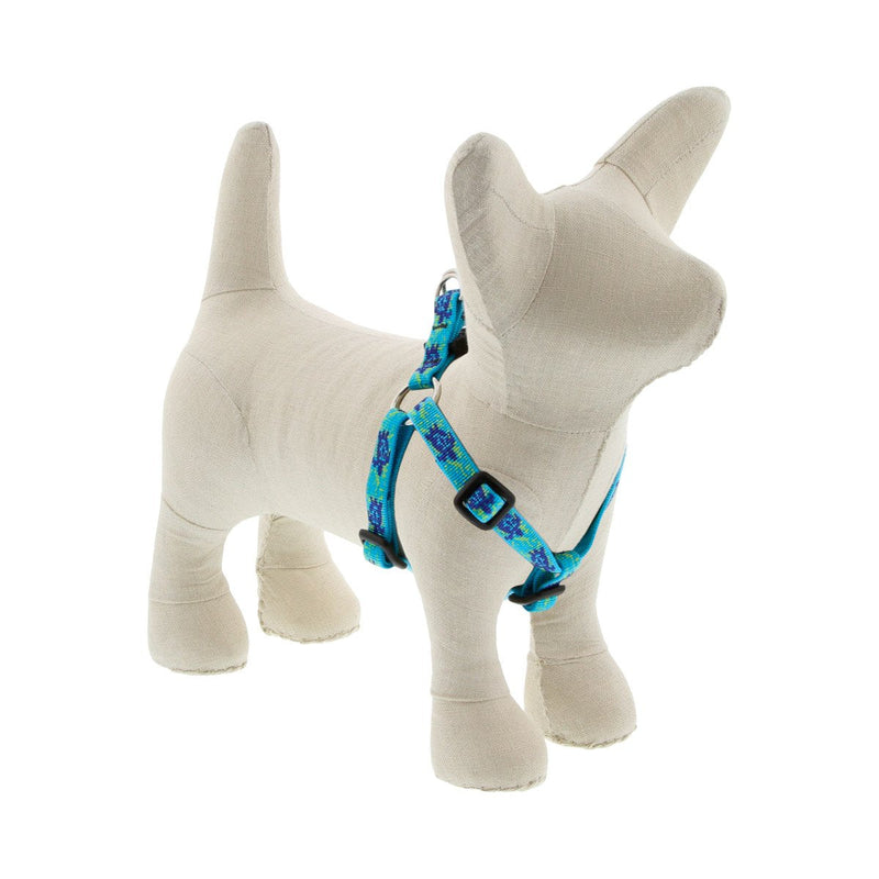 LupinePet Originals 1/2" Turtle Reef 12-18" Step in Harness for Small Dogs 1/2" wide harness, 12" to 18" girth