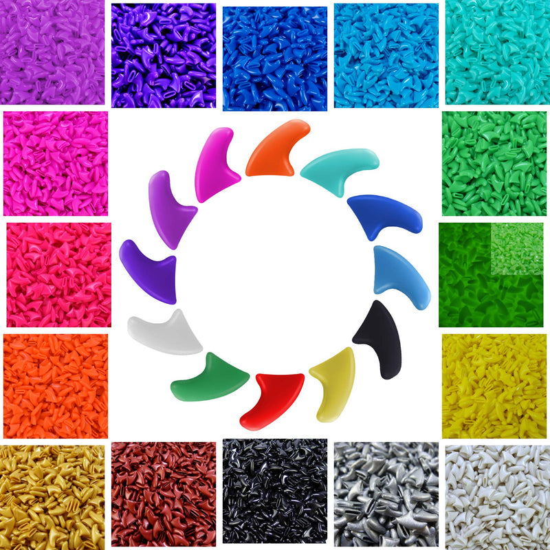 Cat Nail Caps | Cat Claw Covers | with Adhesives and Applicators (S, 5X Solid Random Colors | 100 pcs) S - PawsPlanet Australia