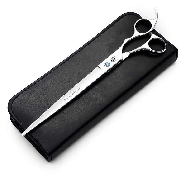 Purple Dragon 4“/5"/5.5"/6"/6.5"/7"/7.5"/8"/9"/10" Sharp Edge Salon Hair Cutting Shears - Pet/Dog Grooming Scissors with Bag - Perfect for Barber or Pet Groomer 9 inch - PawsPlanet Australia