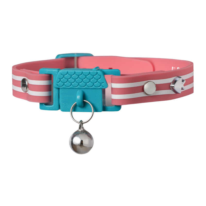 Kittyrama Bermuda Cat Collar with Bell - Breakaway Quick Release, Lightweight, Soft & Comfy Adult - PawsPlanet Australia