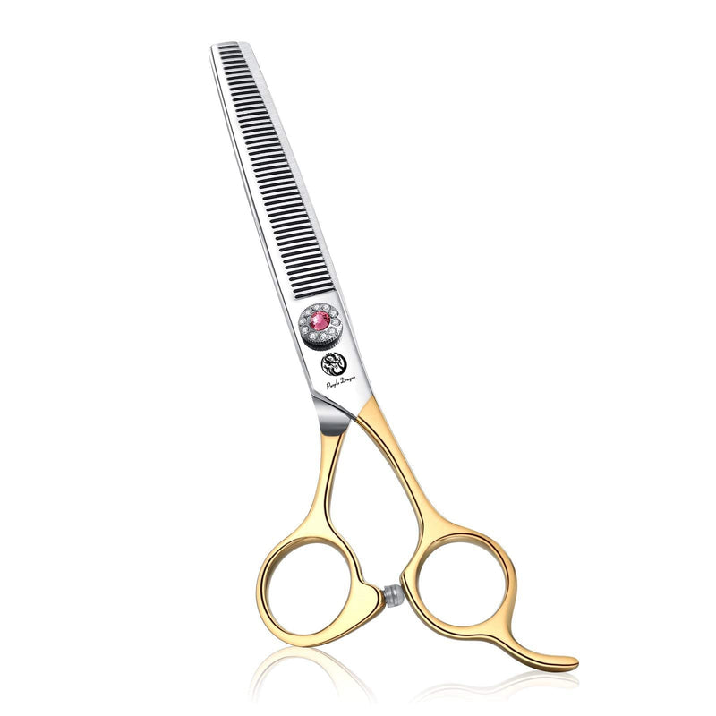 6.5 Inch Professional Golden Pet Dog Cat Grooming Thinning Shears Scissor Light Weight Japan 440C Stainless Steel D-golden - PawsPlanet Australia