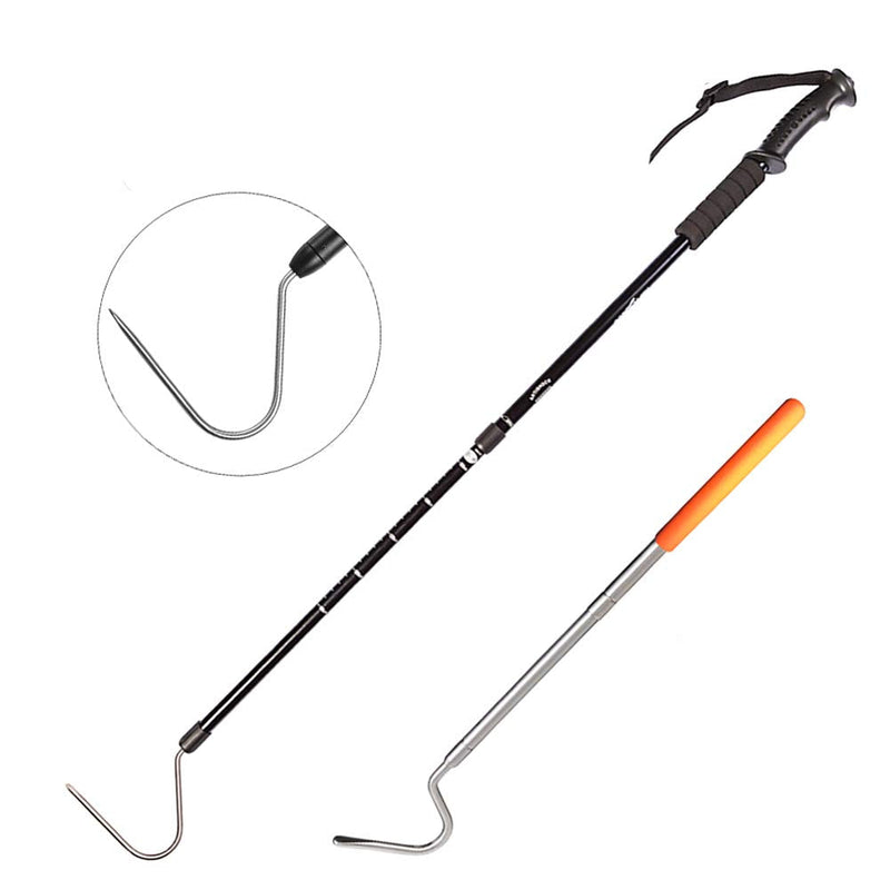 Extendable Snake Hook Reptile Corn Snake Ball Python Rattlesnake Handling Tool for Catching,Controlling,Or Moving Snakes, Material Tool(53inch and 25inch) - PawsPlanet Australia