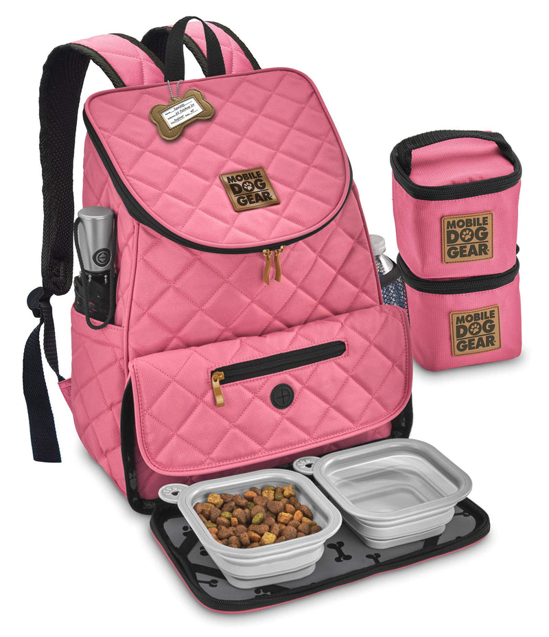 Mobile Dog Gear Unisex Weekender Backpack™ Pink One Size One Size 13.0"L x 7.0"W x 16.0"H - PawsPlanet Australia