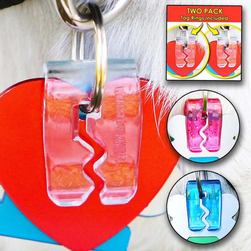 Pet Tag Silencer Clip It On, Jingle's Gone! -Clear Clear - PawsPlanet Australia