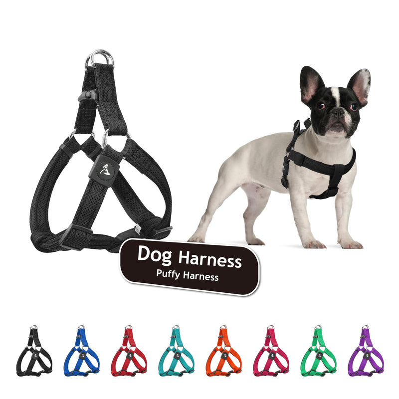 Kruz No Pull Dog Harness (Chest 26”-38”, Weight 44-88 lbs) Heavy-Duty Pet Harness for Large Breeds, Ultra-Comfort Fit, Lifetime Durability, Adjustable Dog Harness No Pull Design (Black, Large) Black