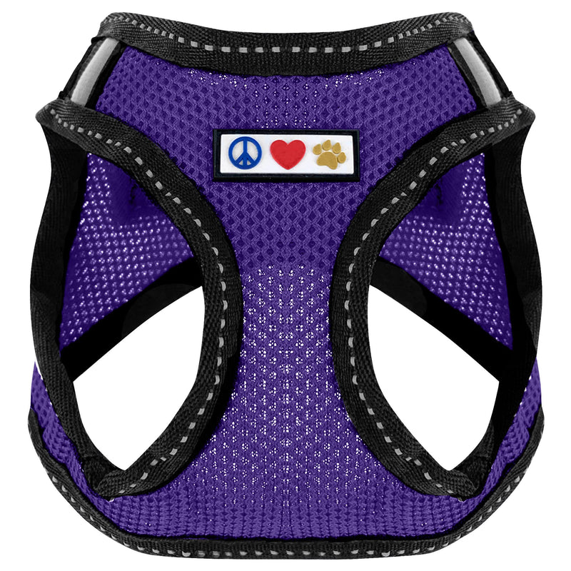 Pawtitas Dog Vest Harness Made with Breathable Air Mesh | All Weather Vest Harness for Extra Small Puppies and Large Cats with Quick-Release Buckle - Extra Small Purple Mesh Dog Harness X-Small (Pack of 1) - PawsPlanet Australia